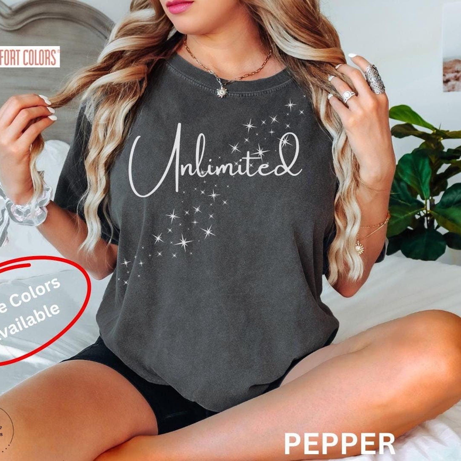 Unlimited Comfort Colors tee | Inspirational Quote Joe Dispenza Positive Spiritual Uplifting Trendy Women's T-Shirt Tee