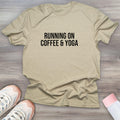 Running Coffee Yoga Tee | Zen Tee Instructor Meditation Mental Health Breathe Relaxing Gift Tee
