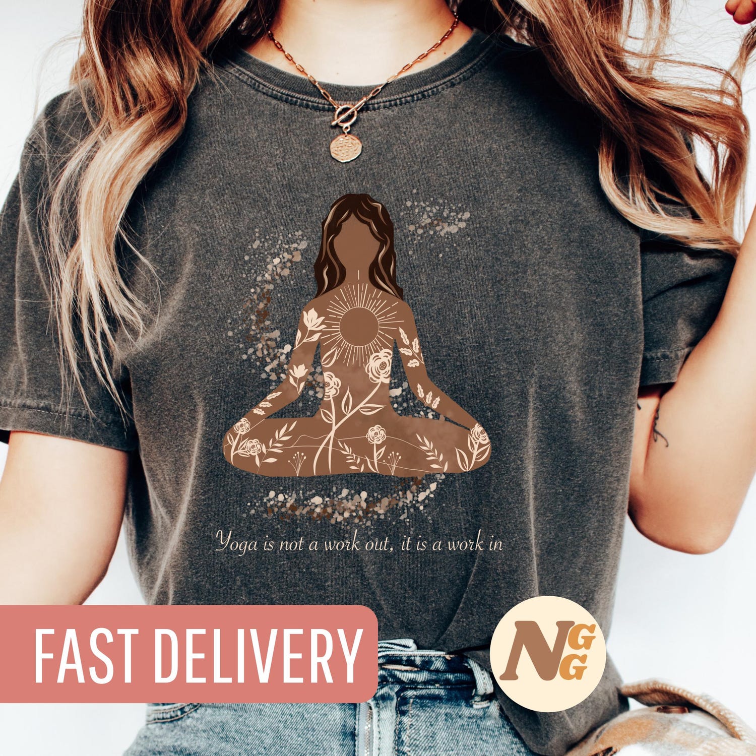 Yoga T-Shirt for Women: Boho Tee, Mindfulness Apparel Meditation Clothing Spiritual Shirt Gift