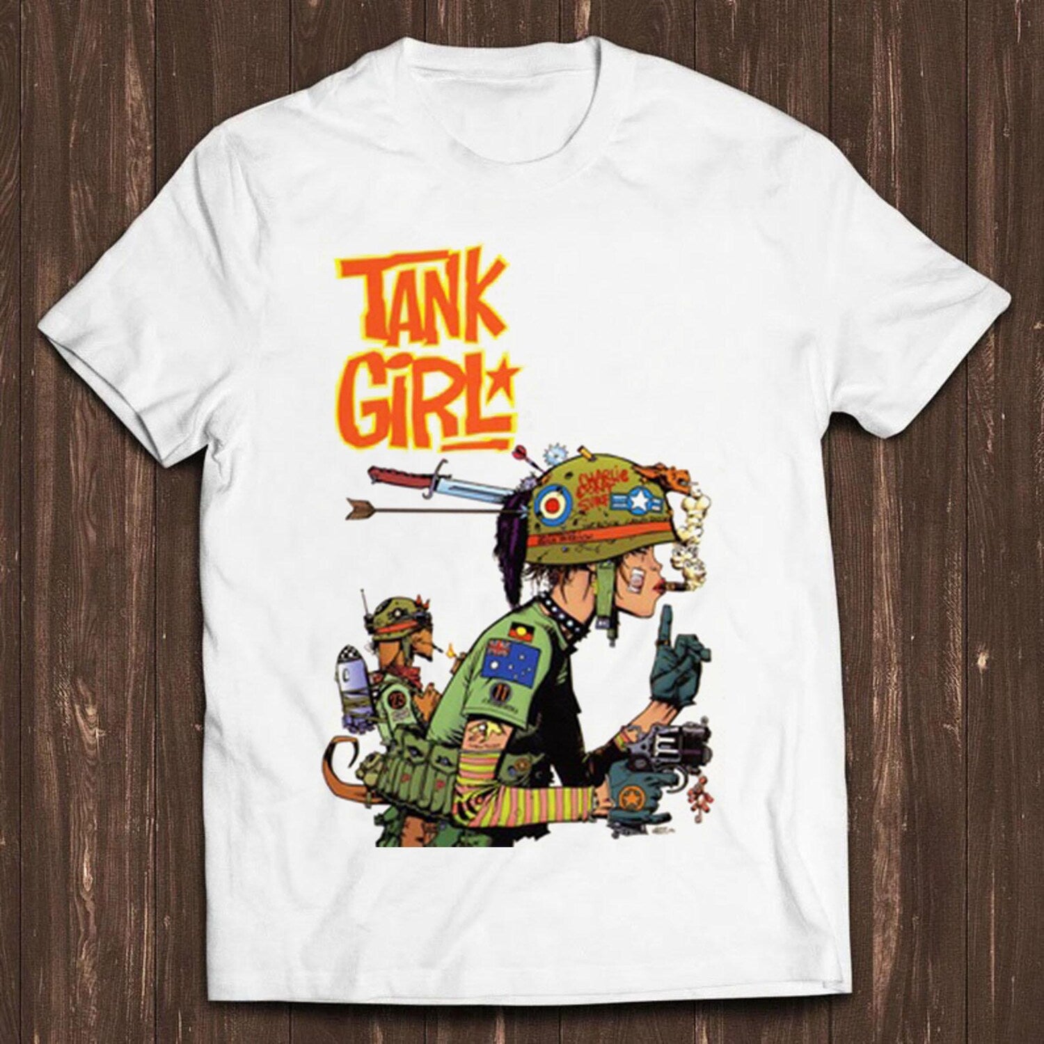 Tank Girl Feminist Charlie Don't Surf Meme Gift Funny Tee Style Unisex Gamer Cult Movie Music T Shirt C982
