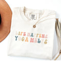 Life Happens Yoga Helps Shirt: Comfort ColorsÂ® Meditation Gift Tee