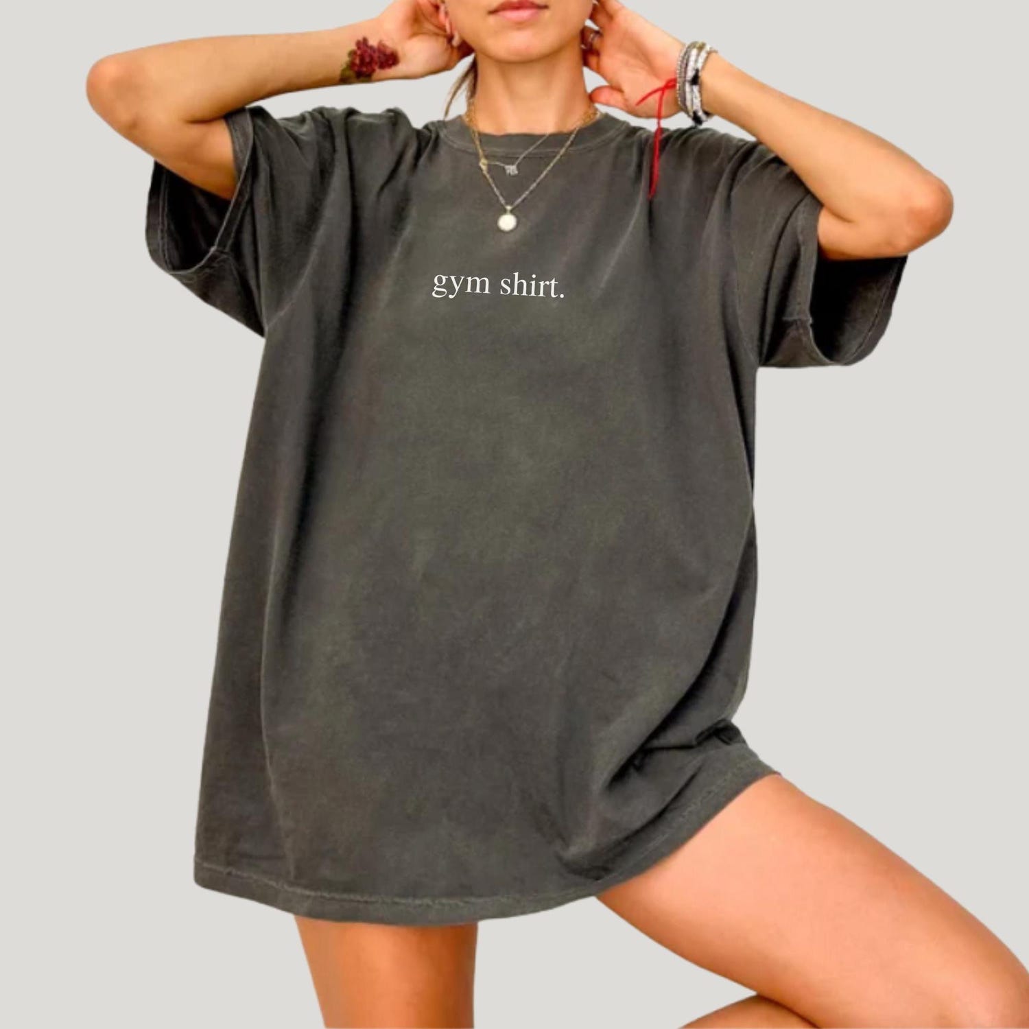 Comfort Colors Gym Shirt: Relaxed Fit Workout Tee, Pump Cover for Women