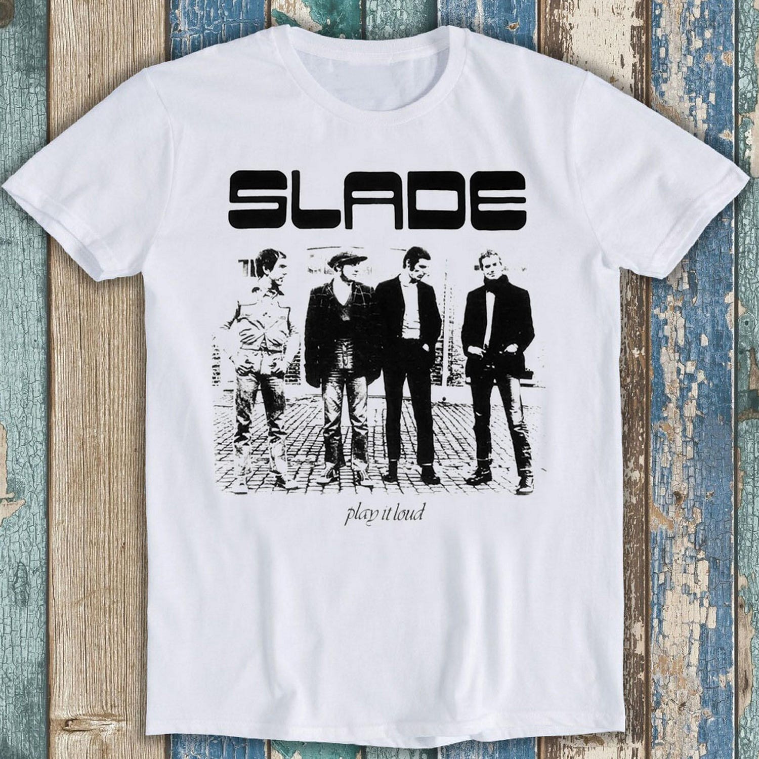 Slade Music Rock 70s T Shirt | Funny Meme Unisex Top | Gamer Cult Movie Music Gift
