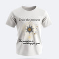 Spiritual Graphic T-Shirt: Boho Yoga Sun & Moon Design for Harmony