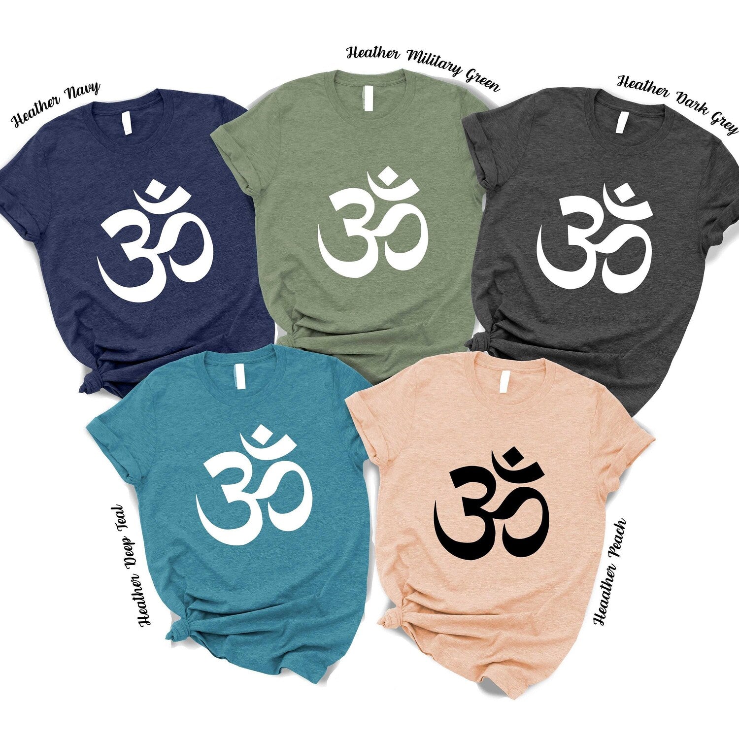 Ohm Devanagari Symbol T-shirt: Yoga Meditation Om Sign Tee for Spiritual Practice