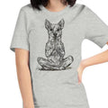Meditating Dog T-shirt | Cute Dog Tee Funny Yoga Namaste Lover Gift Tee