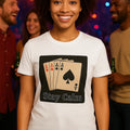 Poker Aces Graphic T-Shirt | Funny Card Game Tee | Casino Gamer Gift