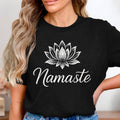 Namaste Yoga Shirt: Lotus Flower Meditation Tee, Mindfulness Spiritual Gift