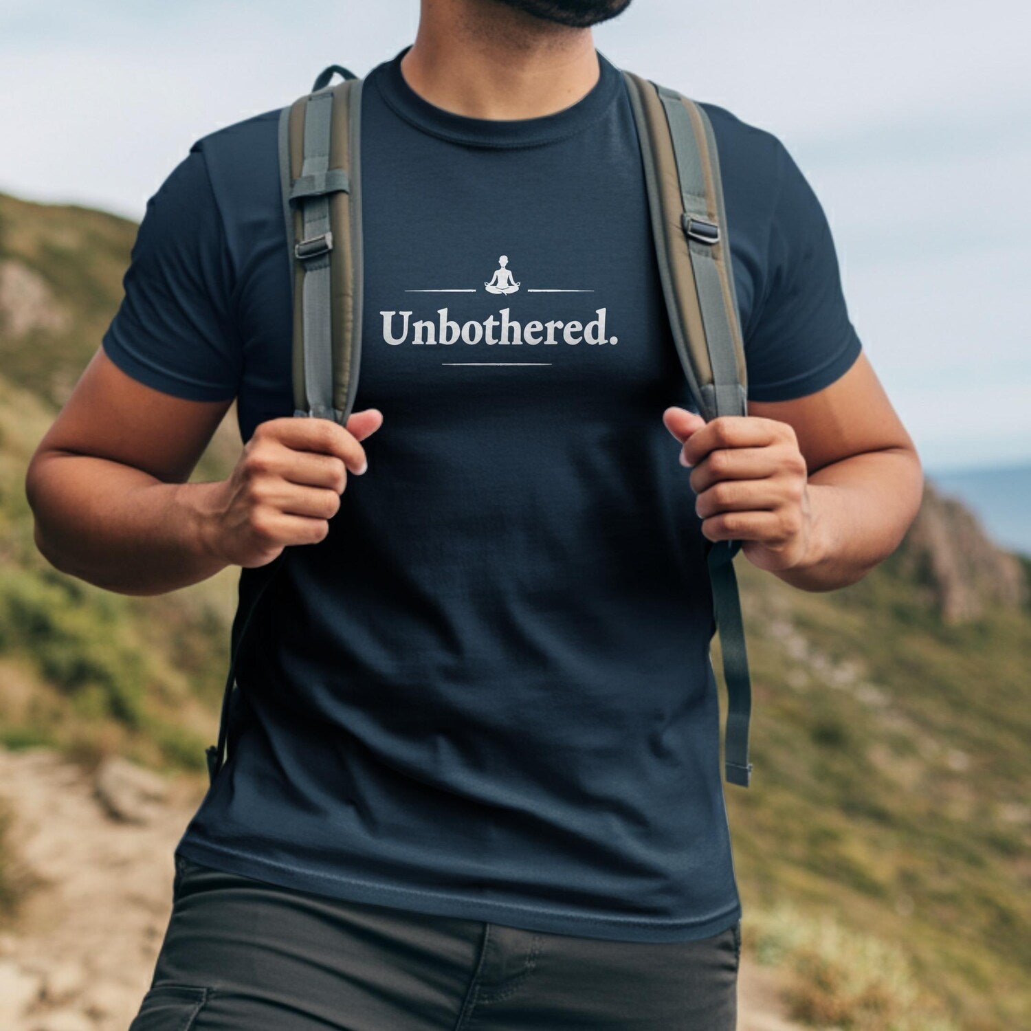 Unbothered Text T-Shirts | Yoga Meditation Relaxed Zen Mindfulness Present Gift Tee