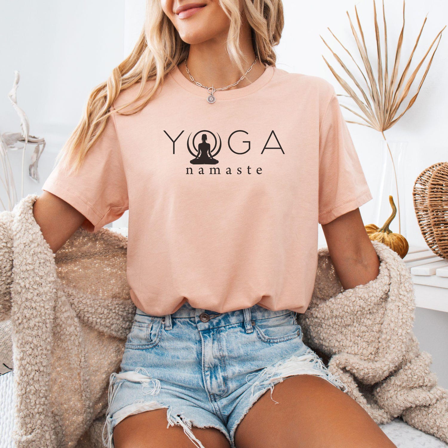 Namaste Yoga Shirt: Bella Canvas Graphic Tee for Meditation Practice Gift