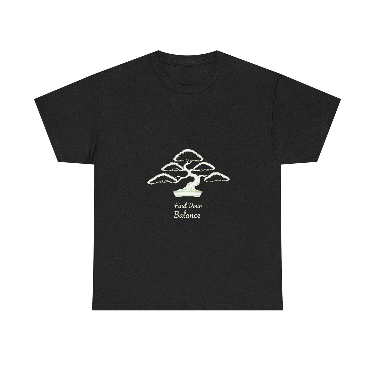 Zen Bonsai Balance T-Shirt: Find Your Balance Inspirational Tee for Calmness