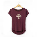 Bohemian Yoga Shirt | Lotus Mandala Design Tee