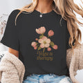 Yoga Therapy T-Shirt | Retro Botanical Mindful Gift Tee