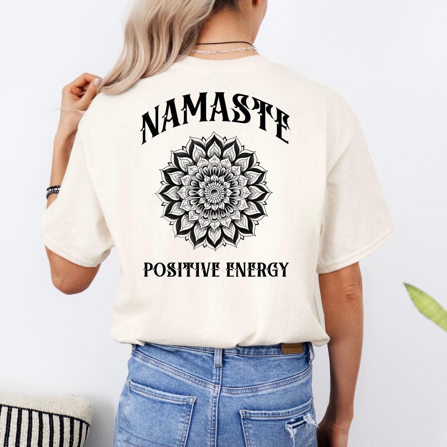 Namaste Mandala T-Shirt | Backprint S-2XL Colors Tee