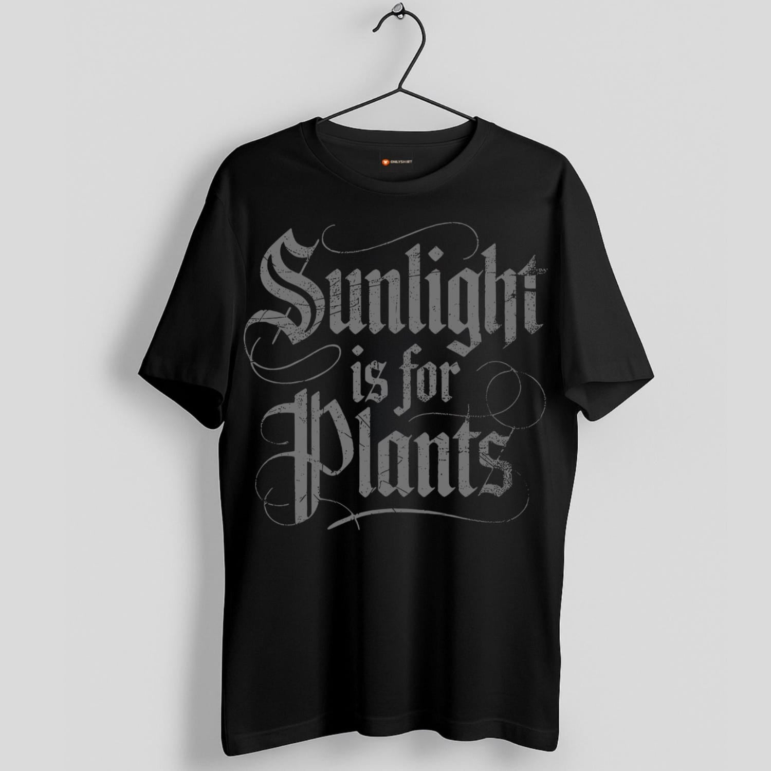 Sunlight Is For Plants T-Shirt | Funny Gamer Tee | Retro Gaming Apparel