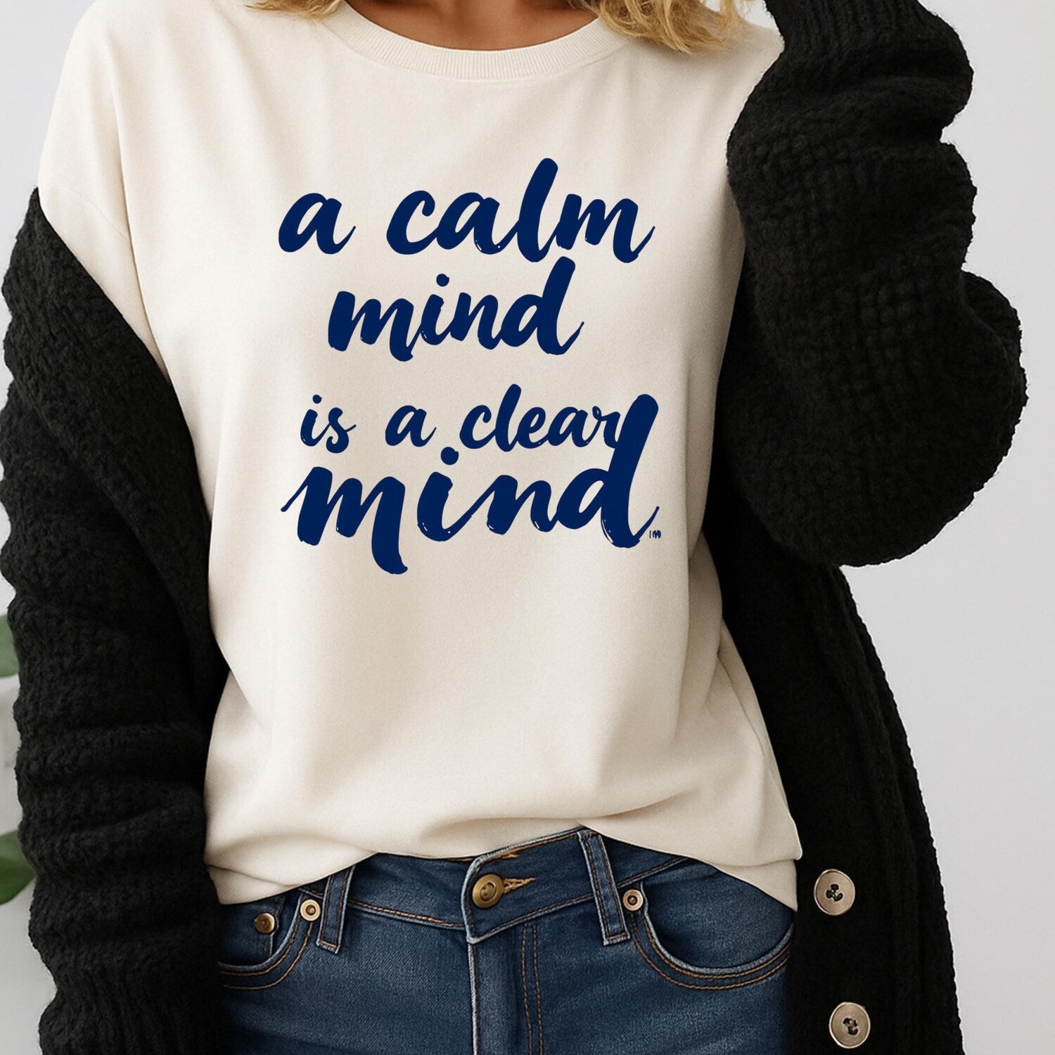 Serene Mind Unisex T-Shirt | Mindfulness Apparel Yoga Calm Quotes Self-Care Inspirational Top