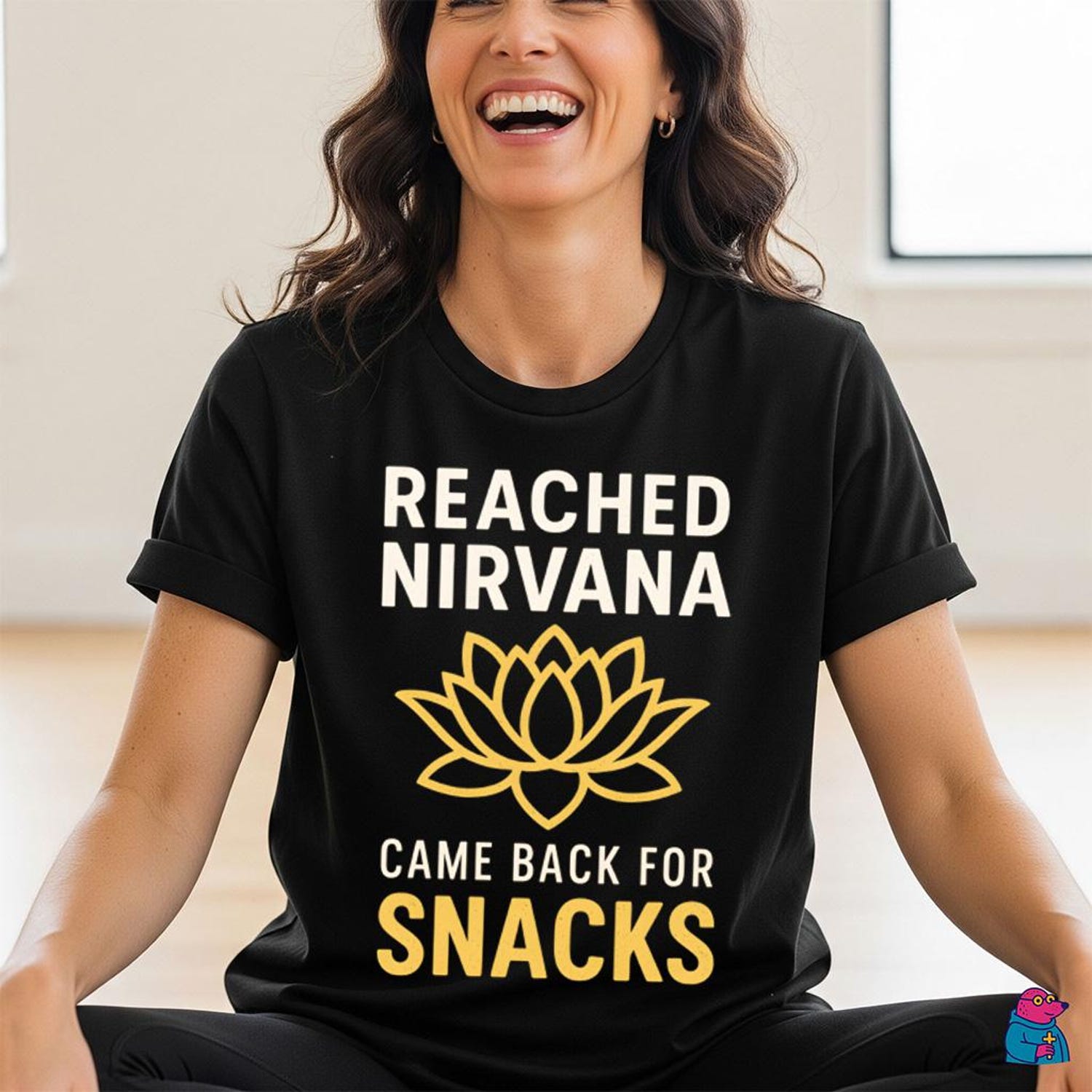 Reached Nirvana T-Shirt | Funny Savasana Snack Yoga Unisex Tee