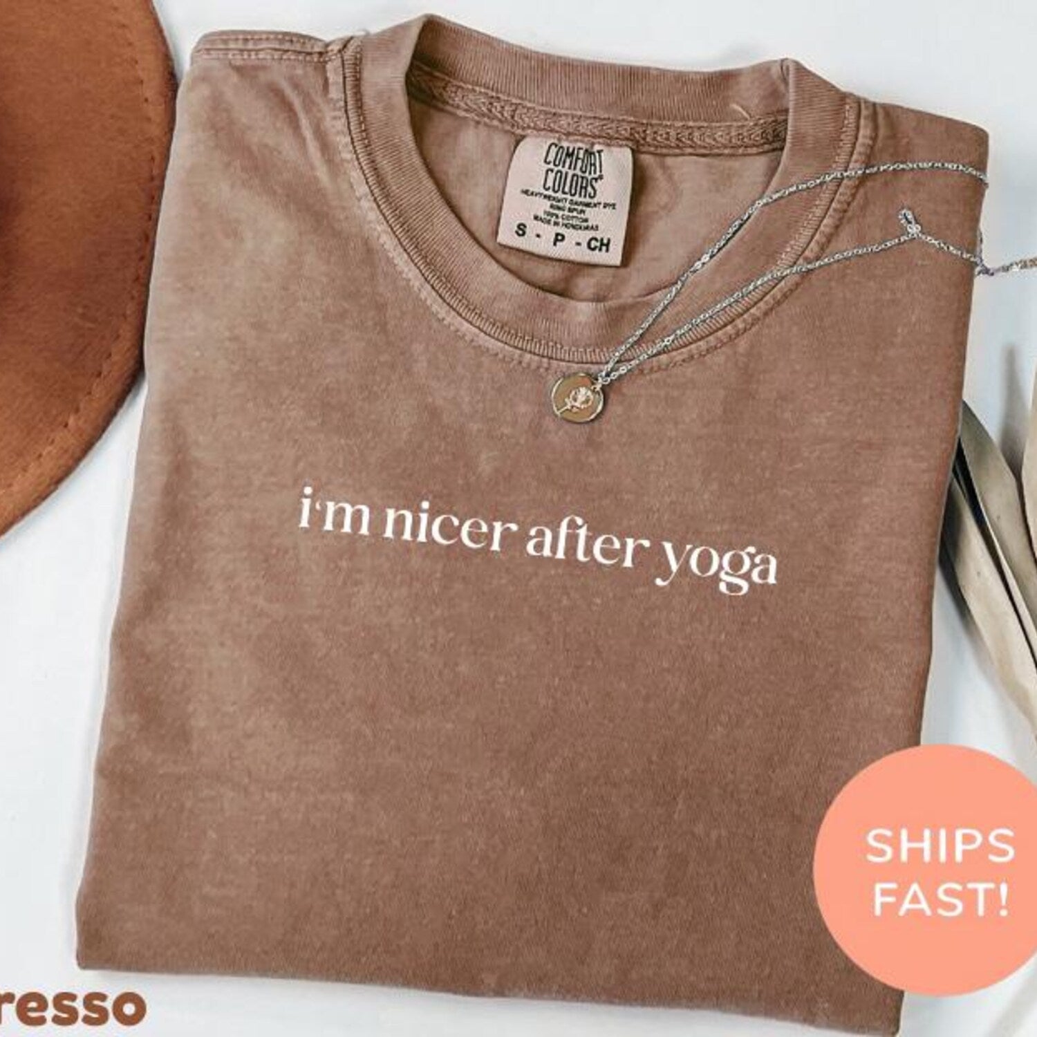 Comfort ColorsÂ® I'm Nicer After Yoga Shirt: Best Yoga Ever T-shirt Funny Yoga Gifts Gift