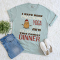 Funny Christmas Yoga Xmas Sarcastic Potato Retro Graphic Print Comfort Colors Tee