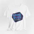 Game Over Unisex Tee, Gamer Shirt, Playful Graphic Tee, Video Game T-Shirt, Retro Gamer Apparel, Gaming Merchandise