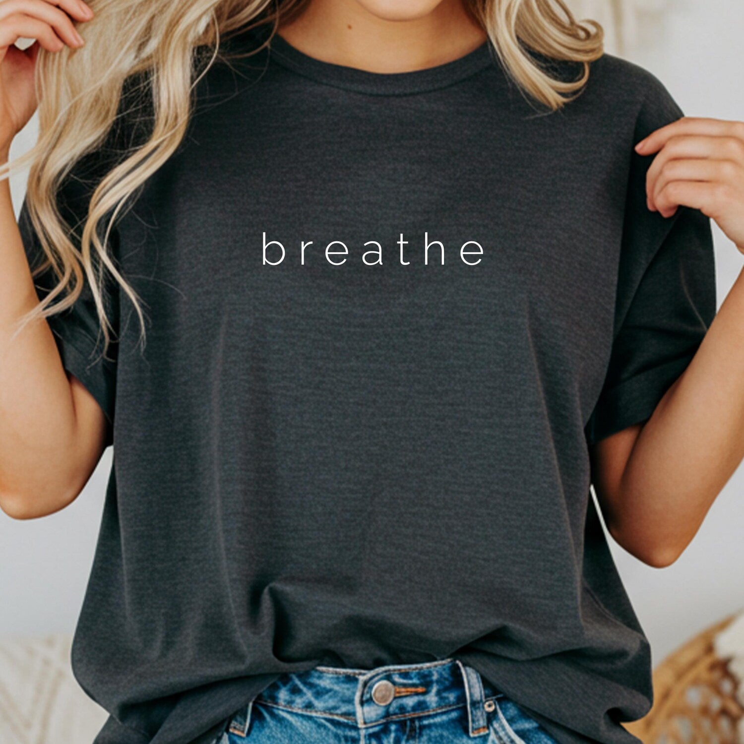 Breathe Comfort Colors T-Shirt | Minimalist Boho Relaxed Fit Tee