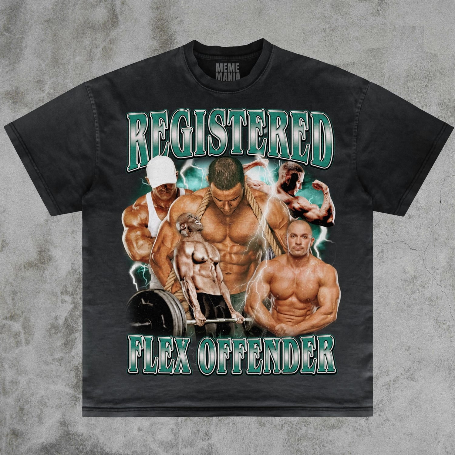 Registered Flex Offender T-Shirt: Gym Meme, Flex Offender Workout Meme Shirt Gift