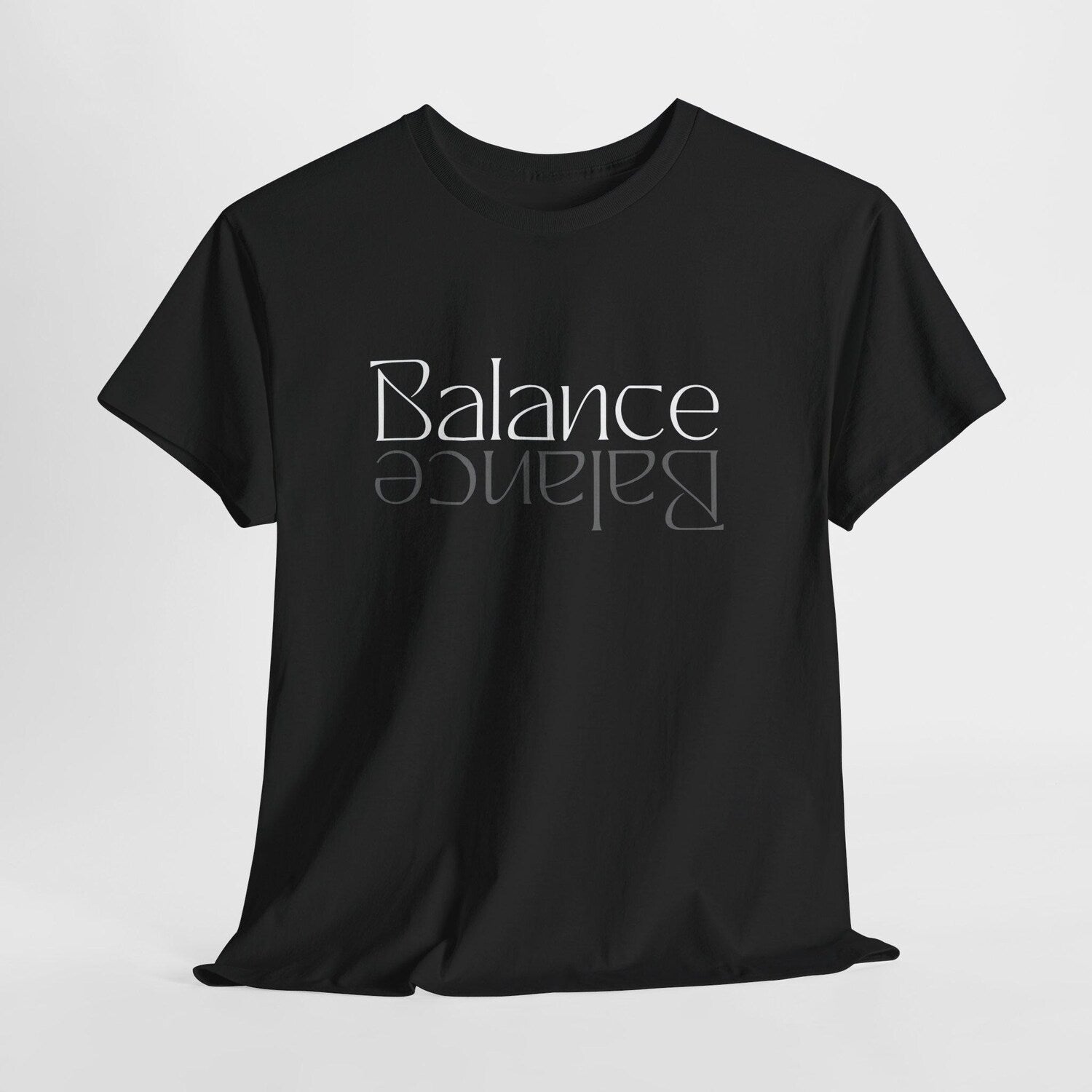 Stylish Unisex Tee Balance Design | Casual Wear Yoga Mindfulness Relaxed Fit T-Shirt Gift Him Her