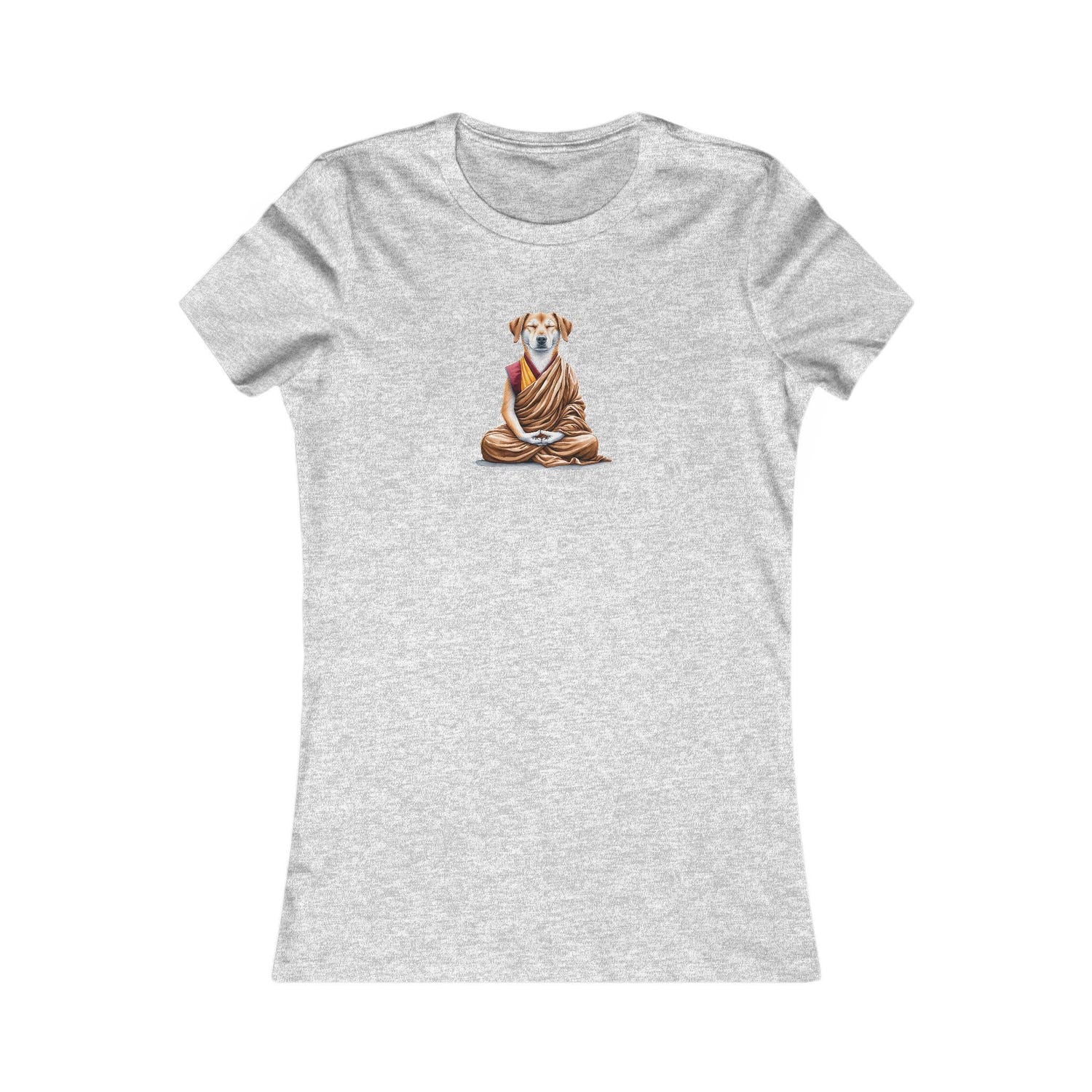 Woman Good Vibes Dog Tshirt Meditation Yoga Puppy Ethical Apparel Pet Lover Outfit Tee