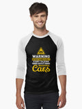 Nice cars Funny saying Baseball 34 Sleeve Shirt T Shirt Everyday Wear
