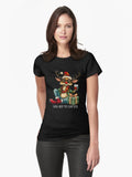 Scottish Lang May Yer Lum Reek Funny Reindeer Design Fitted T Shirt T Shirt Streetwear Style Hot Right Now
