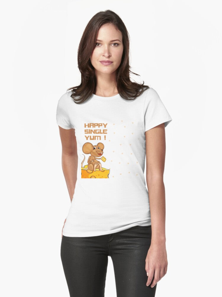 Joyful Single Mouse Delight Fitted T Shirt T Shirt Trending US Hot Right Now
