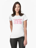 Fluffy lettering Milkshake Fitted T-Shirt