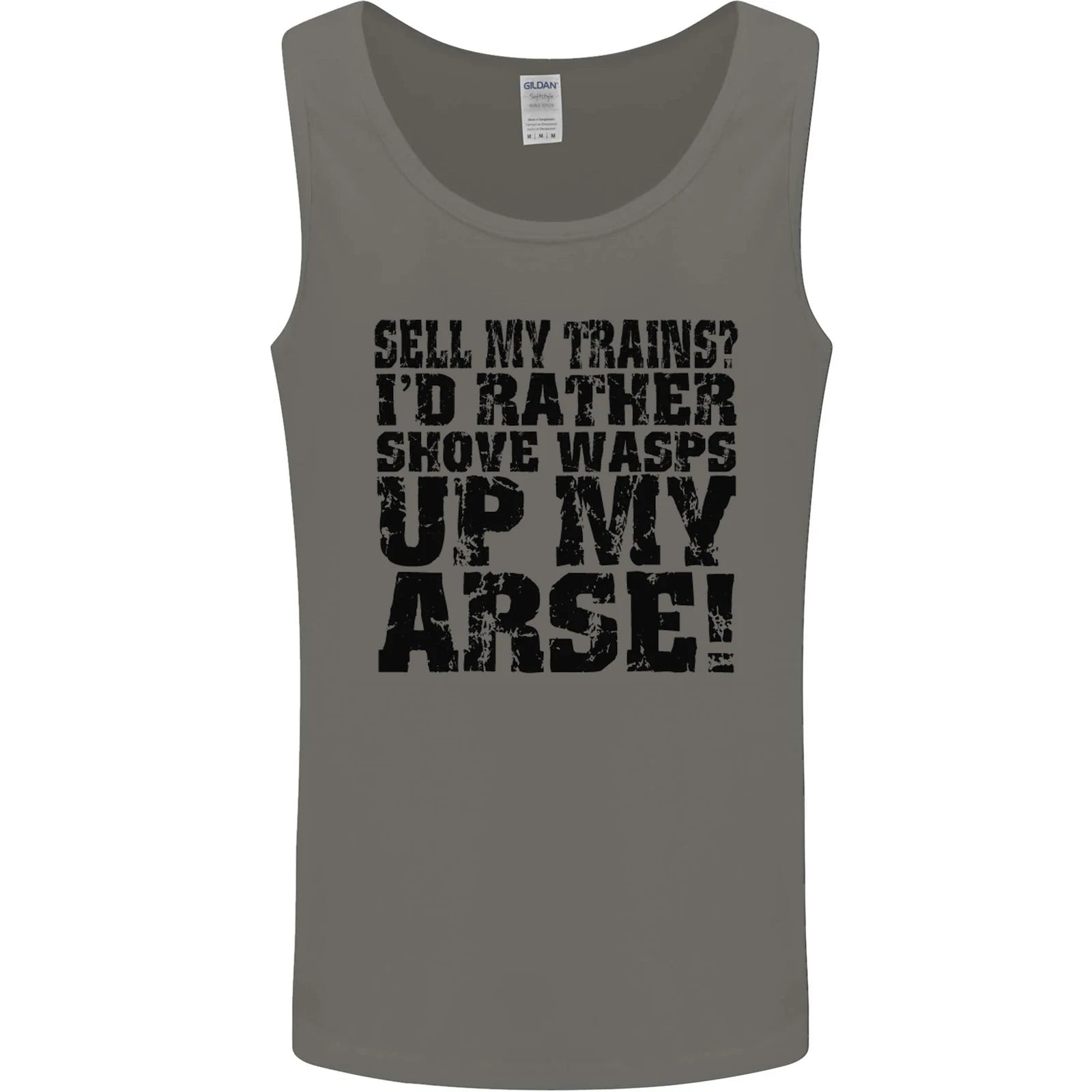Sell My Trains Trainspotter Trainspotting Mens Vest Tank Top Tank Top | Classic Streetwear | Comfortable All-Day Fit