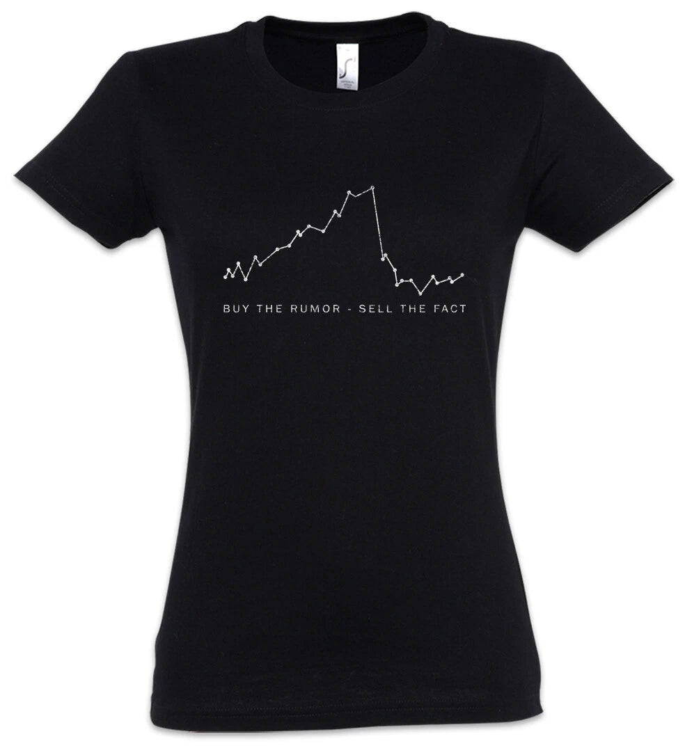 Buy The Rumor Sell The Fact Damen Tshirt Investment Banker Trader Daytrader T-Shirt | Bold Fan Favorite | Comfortable All-Day Fit