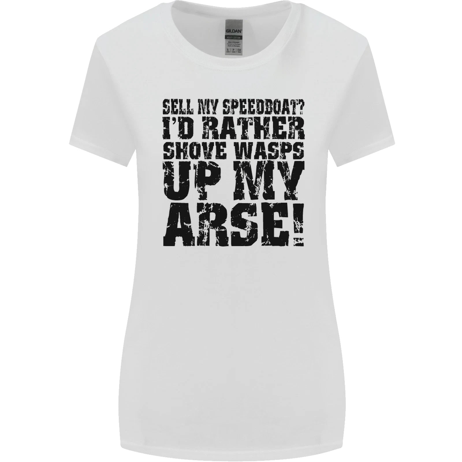 Sell My Speedboat Boat Sailor Funny Womens Wider Cut Tshirt T-Shirt | Best-Selling Apparel | Trending Fashion Apparel