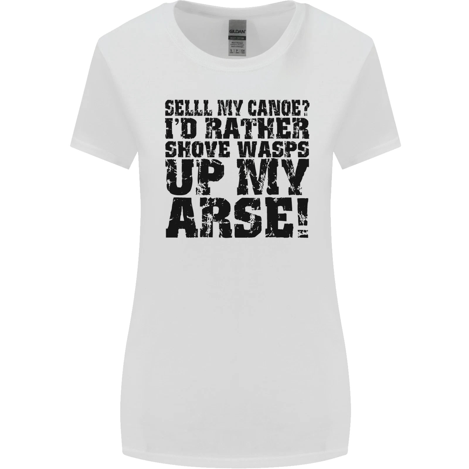 Sell My Canoe Funny Canoeing Womens Wider Cut Tshirt T-Shirt | Premium Graphic | Trending Fashion Apparel