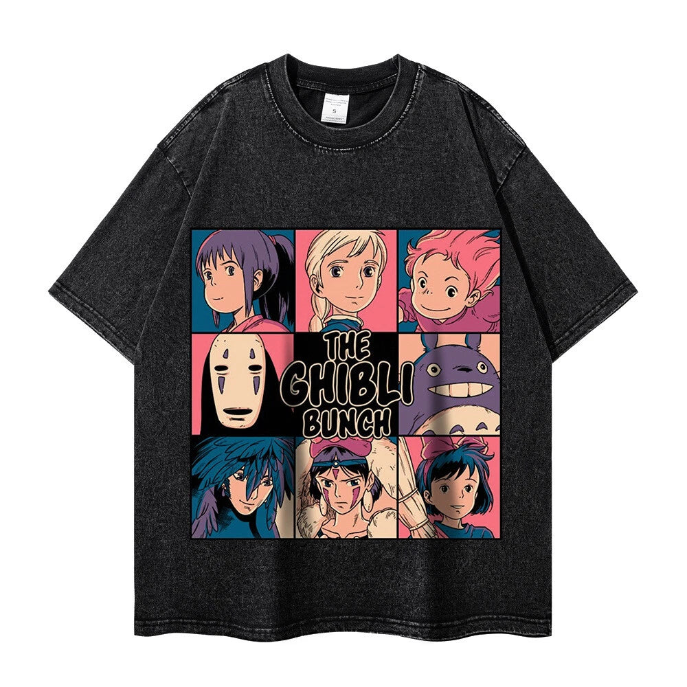 Hot Selling Hiphop Retro Japanese Cartoon Printed Tshirt With Short Sleeves T-Shirt | Bold Fan Favorite | Must-Have For Collectors