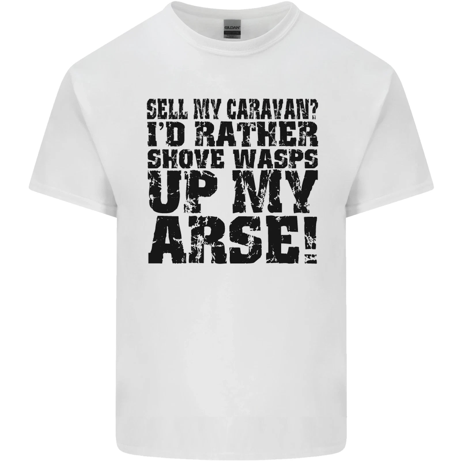 Sell My Caravan Caravanning Funny Holiday Mens Cotton Tshirt Tee Top T-Shirt | Iconic Graphic Look | Perfect For Daily Wear