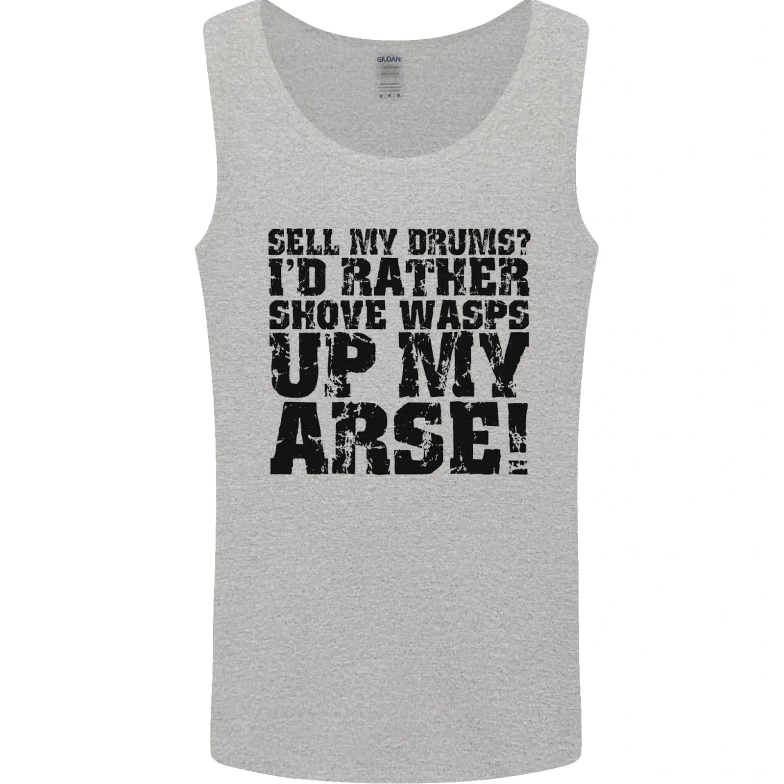Sell My Drums Drums Drummer Drumming Mens Vest Tank Top Tank Top | High-Quality Print | Must-Have For Collectors