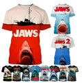 Hot Selling Movie Jaws 3d Print Women Men Short Sleeve Tshirt Tops Casual Tee T-Shirt | Best-Selling Apparel | Must-Have For Collectors