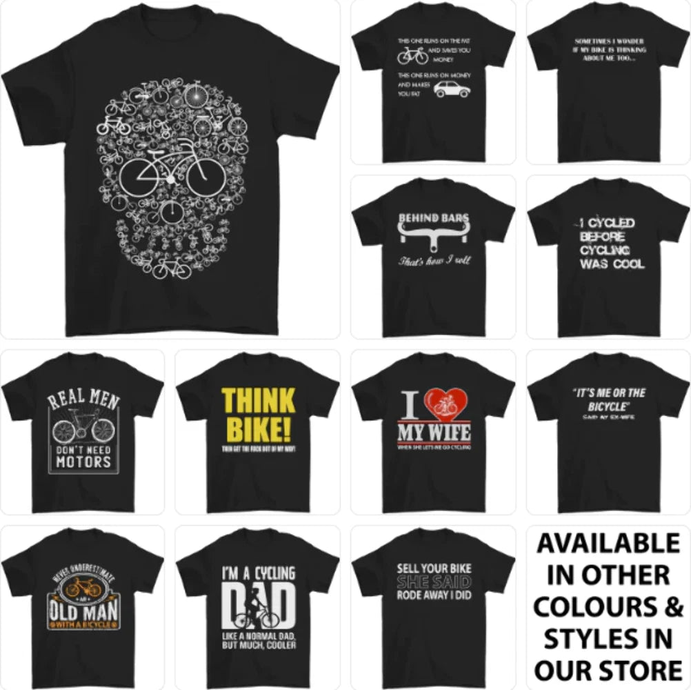 Cycling Tshirt Mens Funny Tee Top Tshirt Cyclist 3 T-Shirt | Vintage Style | Popular Graphic Edition