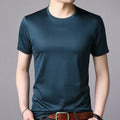 Hot Selling Mens Short Sleeved Summer Round Neck Solid Color Casual Top T-Shirt | Iconic Graphic Look | Must-Have For Collectors