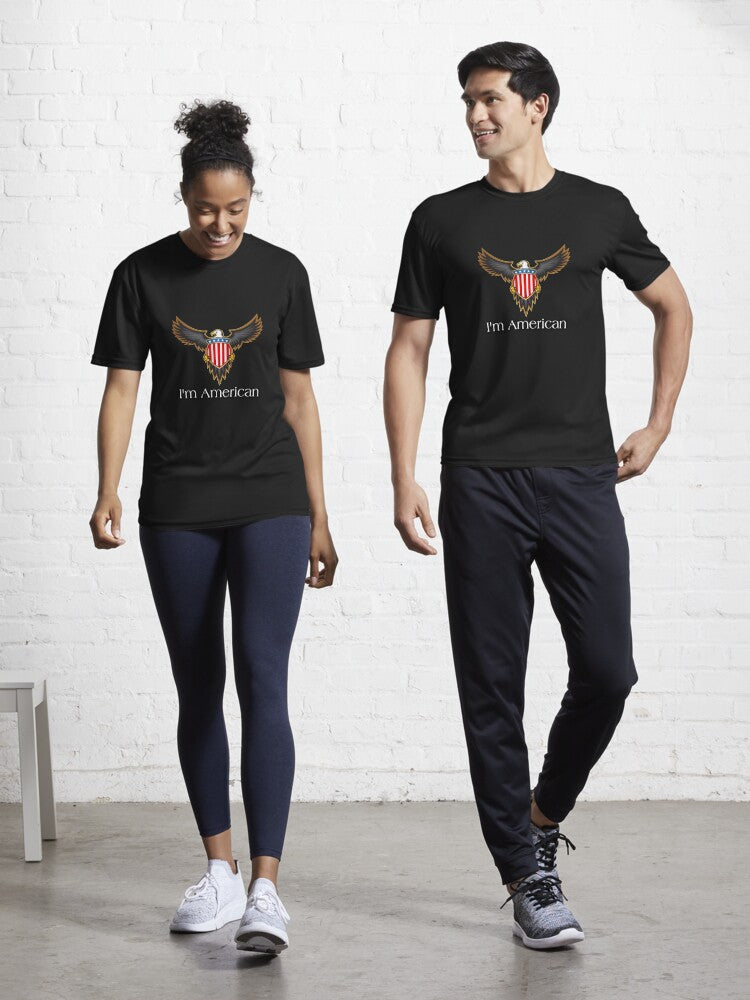 I american american eagle Active Shirt T Shirt Clean Design