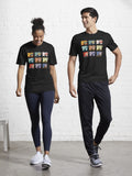 MTV Vintage Rainbow Warhol Style MTV Logo Stack Active T Shirt T Shirt Viral TikTok Pop Art Style