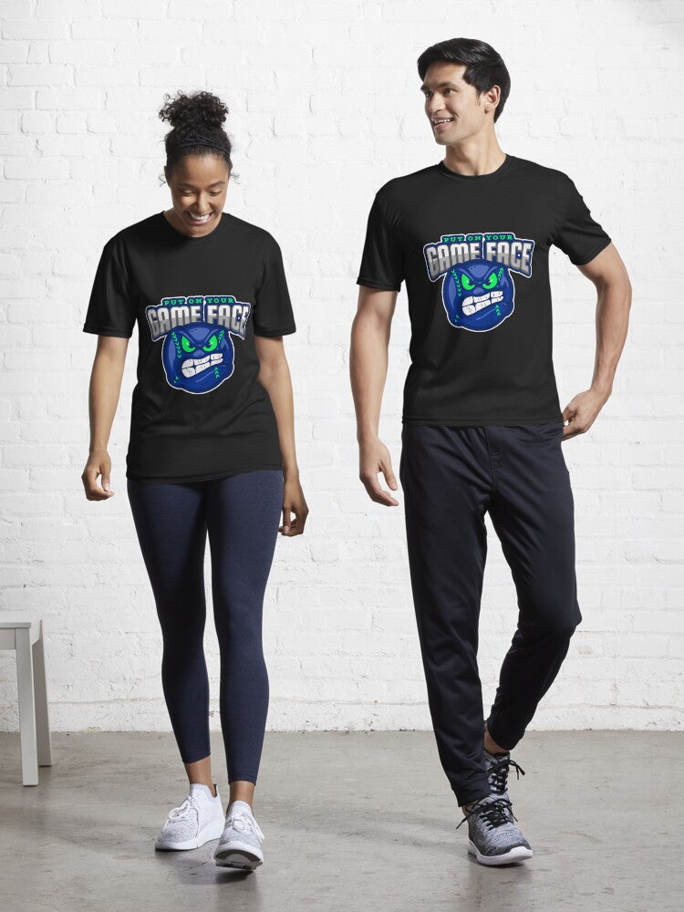 GAME FACE BASEBALL Active T Shirt T Shirt Viral TikTok Daily Wear