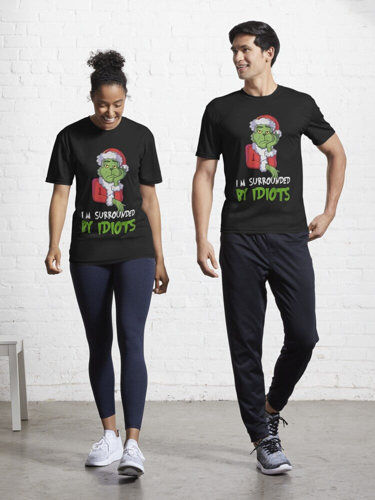 Grumpy Grinchmas Active T Shirt T Shirt Holiday Trending Christmas Season Pick