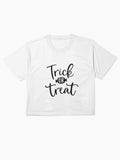 Trick Or Treat Boxy T Shirt Minimal Style