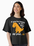 Dino Clap Your Hands Playful T Rex and Happy Rhymes Boxy T Shirt Boxy T Shirt High Search Demand Modern Aesthetic