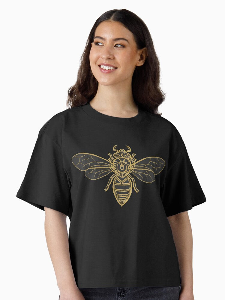 Mandala Bees Boxy T Shirt Boxy T Shirt Trending US Daily Wear