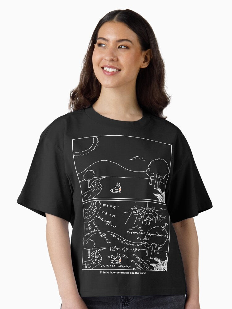 How scientists see the world dark Boxy T Shirt Boxy T Shirt Streetwear Style Modern Aesthetic